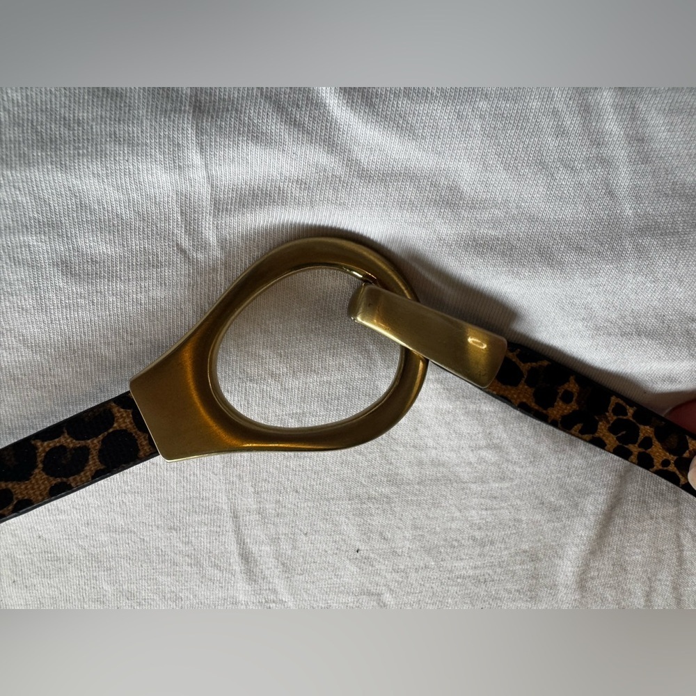 Chico's leopard print adjustable belt